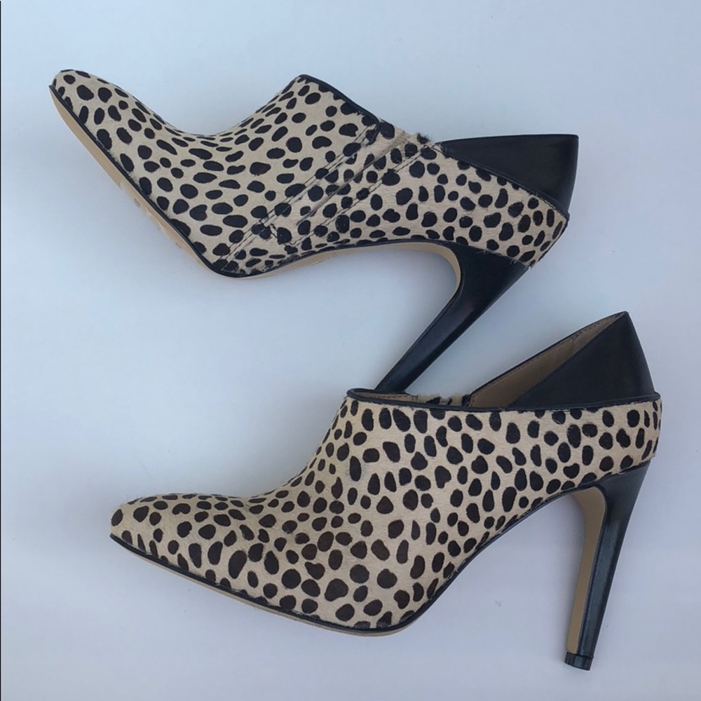 Ann Taylor Ankle Bootie Calf HairAnimal Print NWOB - Picture 7 of 8